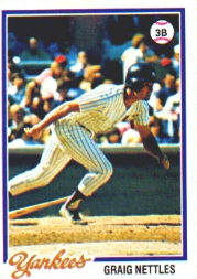 1978 Topps Baseball Cards      250     Graig Nettles DP